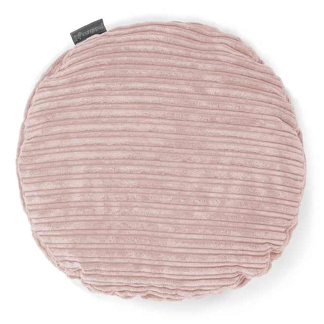 Cojín Redondo 50cm - Pana Clásica Rosa Claro 01