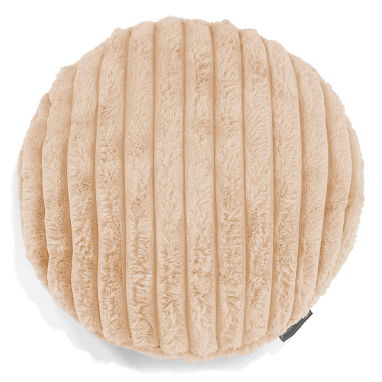 Fundas de Cojín Redondo 50cm - Pana de Felpa Ultra Durazno 01