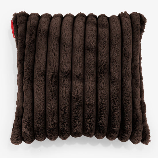 Fundas de Cojín 47 x 47cm - Pana de Felpa Ultra Café 01