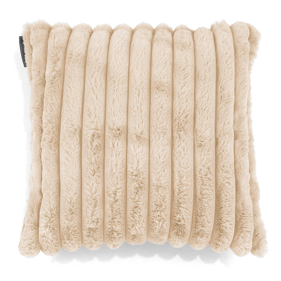 Fundas de Cojín 47 x 47cm - Pana de Felpa Ultra Crema 01