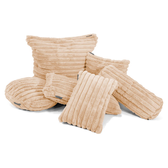 Fundas de Cojín 47 x 47cm - Pana de Felpa Ultra Durazno 03