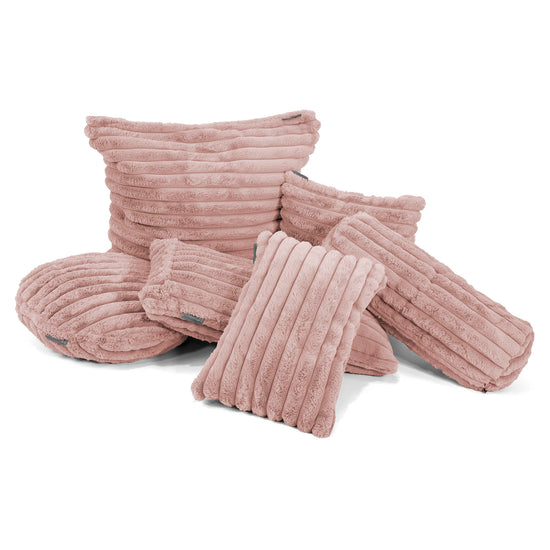 Fundas de Cojín 47 x 47cm - Pana de Felpa Ultra Rosa Empolvado 03