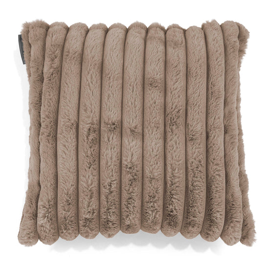 Fundas de Cojín 47 x 47cm - Pana de Felpa Ultra Visón 01