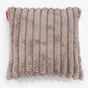 Fundas de Cojín 47 x 47cm - Pana de Felpa Ultra Visón 01