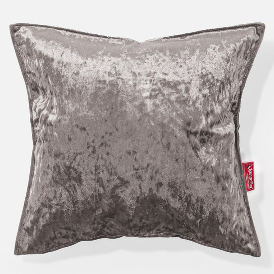 Cojín Gigante 70 x 70cm - Terciopelo Retro Plata 01