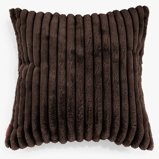 Fundas de Cojín Extra Grande 70 x 70cm - Pana de Felpa Ultra Café 01