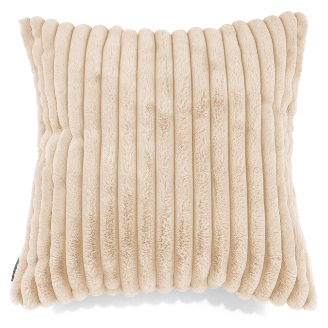 Fundas de Cojín Extra Grande 70 x 70cm - Pana de Felpa Ultra Crema 01