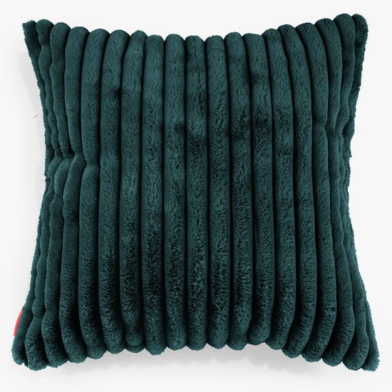 Fundas de Cojín Extra Grande 70 x 70cm - Pana de Felpa Ultra Turquesa 01
