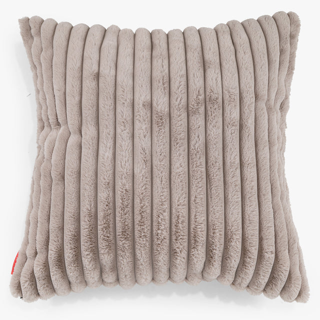 Fundas de Cojín Extra Grande 70 x 70cm - Pana de Felpa Ultra Visón 01