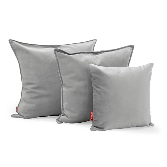 Cojín Gigante 70 x 70cm - Terciopelo Plata 02