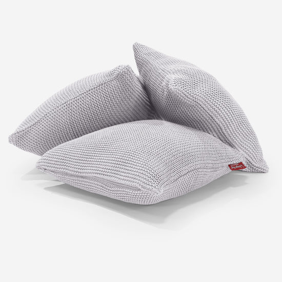 Cojín 47 x 47cm - Algodón 100% Ellos Gris claro 03
