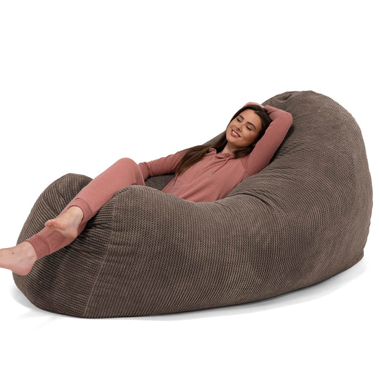 Enorme Sofá / Puff Gigante - Pompón Chocolate 02