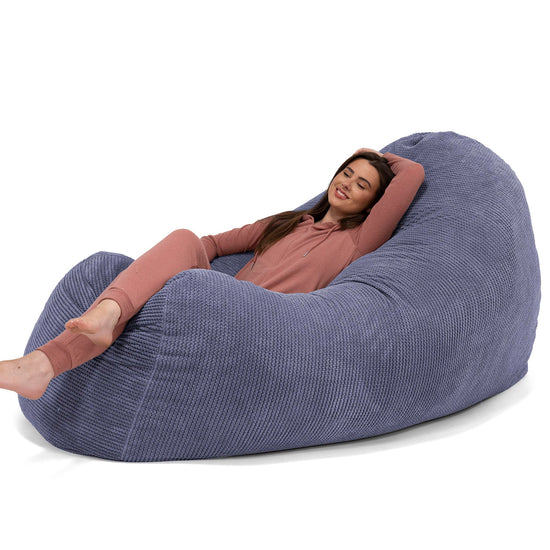 Enorme Sofá / Puff Gigante - Pompón Morado 02