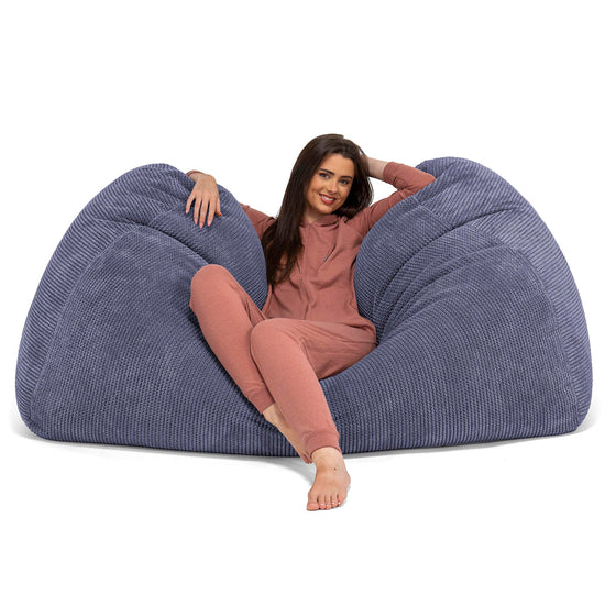 Enorme Sofá / Puff Gigante - Pompón Morado 03