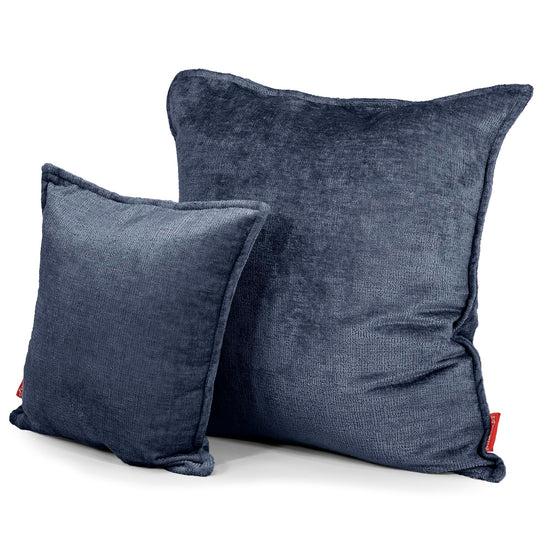 Fundas de Cojín 47 x 47cm - Chenille Azul marino 02