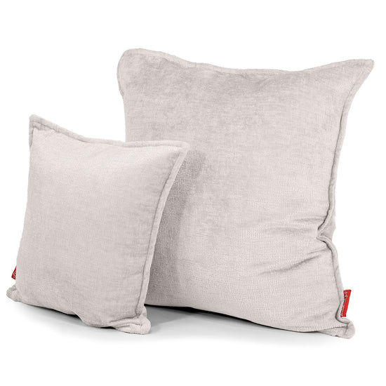 Fundas de Cojín 47 x 47cm - Chenille Crema 02