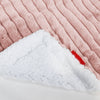 Manta de Sherpa - Pana de Felpa Ultra Rosa Empolvado 02