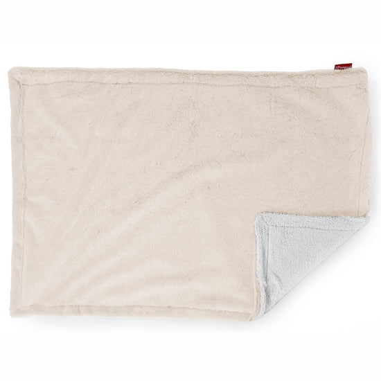 Manta de Sherpa - Piel de Conejo Sintética Blanco 03