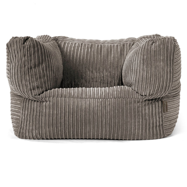 Albert Puff Sillón - Pana Clásica Grafito 01