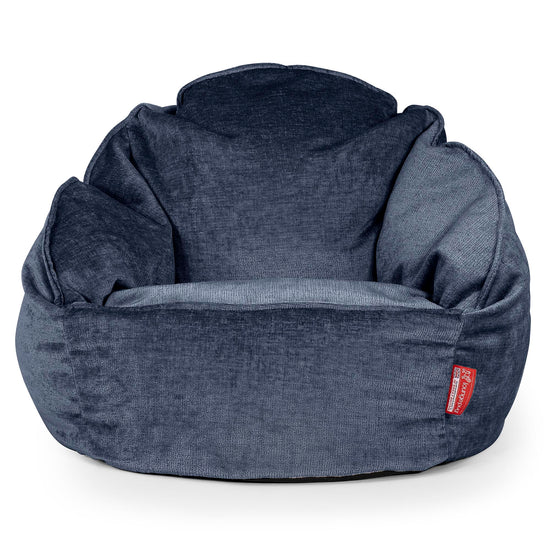 Puf Bubble - Chenille Azul marino 01