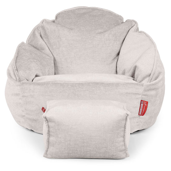 Puf Bubble - Chenille Crema 02