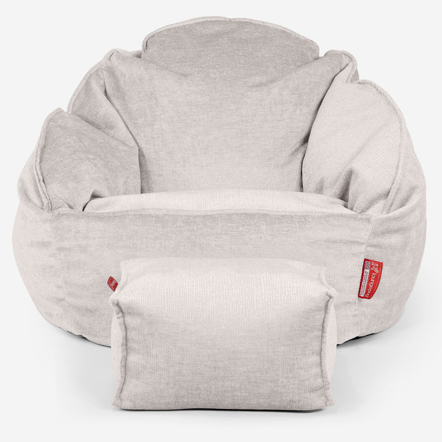 Puf Bubble - Chenille Crema 02