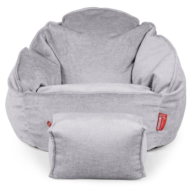 Puf Bubble - Chenille Gris 02