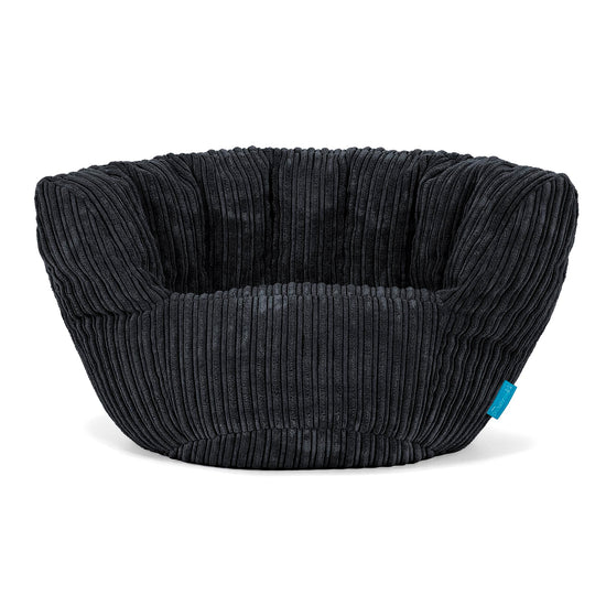 Puf Charles Vintish Niños 2-6 años - Pana Clásica Negro 01