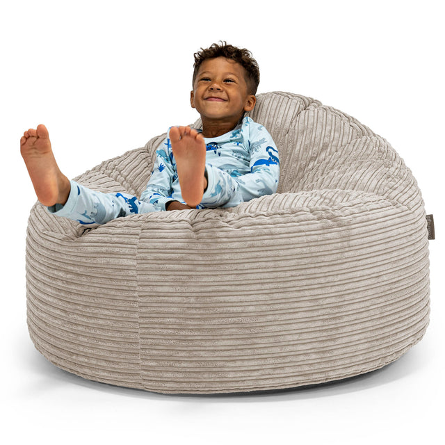 Puf Gigante Snuggle para Niños de 3 a 8 años - Pana Clásica Visón 01