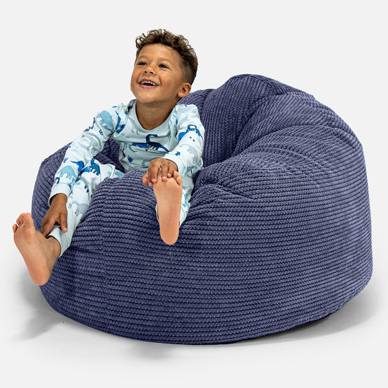 Puf Gigante Snuggle para Niños de 3 a 8 años - Pompón Morado 01