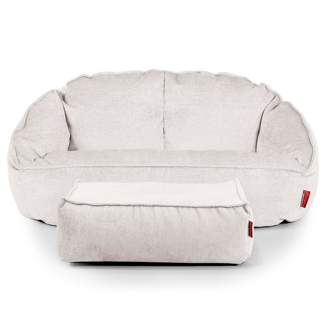 Puf Grande Bubble - Chenille Crema 02