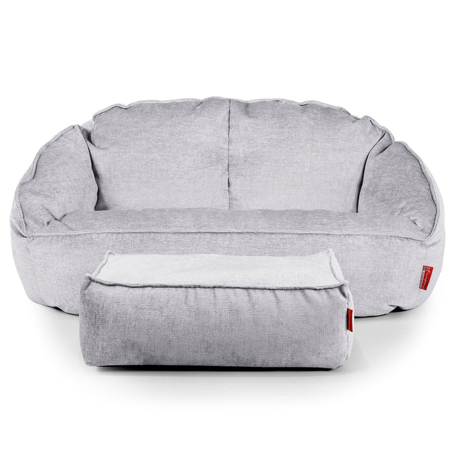 Puf Grande Bubble - Chenille Gris 02