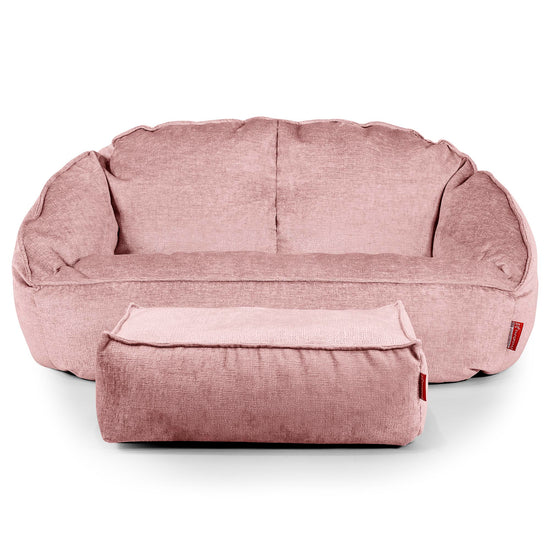 Puf Grande Bubble - Chenille Rosa 02
