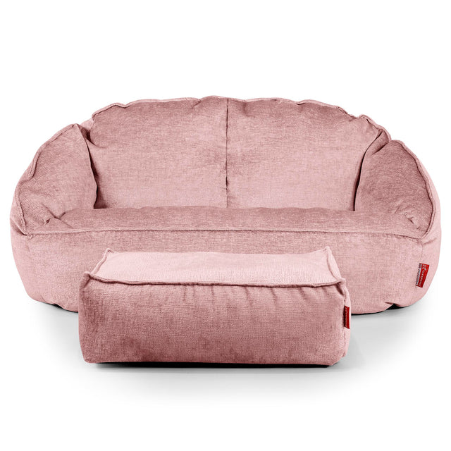 Puf Grande Bubble - Chenille Rosa 02