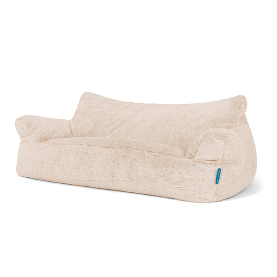 Puf Sofá Infantil Josephine 1-5 años - Piel de Conejo Sintética Blanco 02