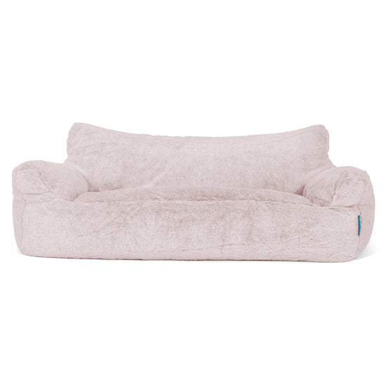 Puf Sofá Infantil Josephine 1-5 años - Piel de Conejo Sintética Rosa Empolvado 01