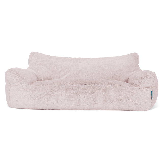 Puf Sofá Infantil Josephine 1-5 años - Piel de Conejo Sintética Rosa Empolvado 01