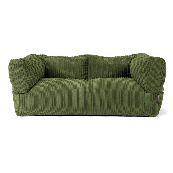 Albert Puf Sofá 2 plazas - Pana Clásica Bosque Verde 01