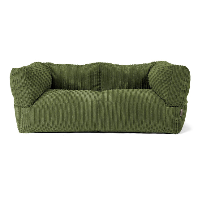 Albert Puf Sofá 2 plazas - Pana Clásica Bosque Verde 01