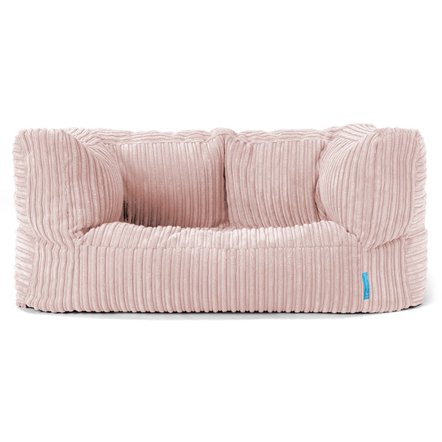 Albert Puf Grande para Niños 2-6 años - Pana Clásica Rosa Claro 01