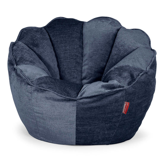 Puf Saco Natalia - Chenille Azul marino 01