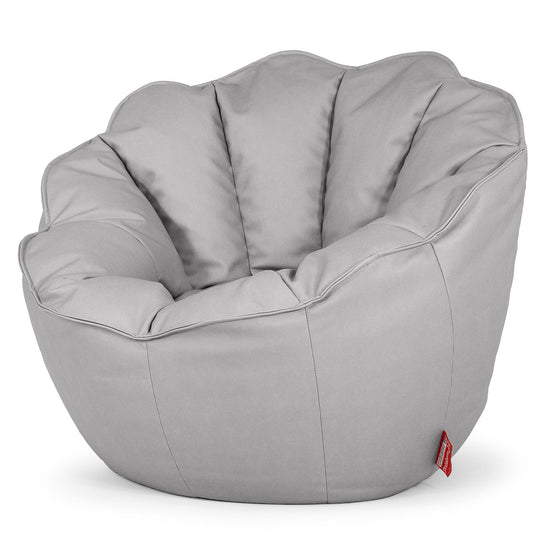 Puf Saco Natalia - Cuero Vegano Gris 02
