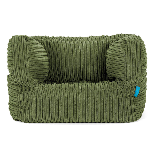 Puf Silla Alberto para Niños 1-5 años - Pana Clásica Bosque Verde 01