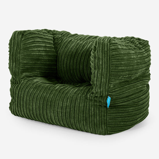 Puf Silla Alberto para Niños 1-5 años - Pana Clásica Bosque Verde 02