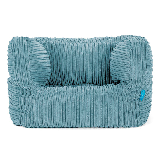 Puf Silla Alberto para Niños 1-5 años - Pana Clásica Egeo Azul 01