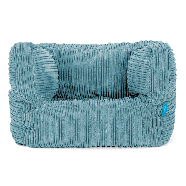 Puf Silla Alberto para Niños 1-5 años - Pana Clásica Egeo Azul 01