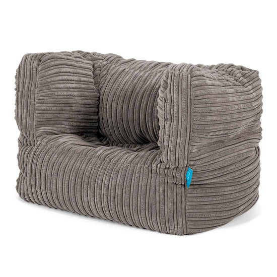 Puf Silla Alberto para Niños 1-5 años - Pana Clásica Grafito 02