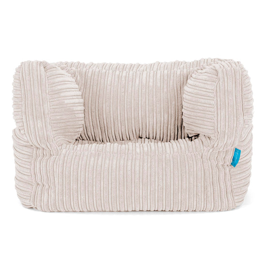 Puf Silla Alberto para Niños 1-5 años - Pana Clásica Marfil 01