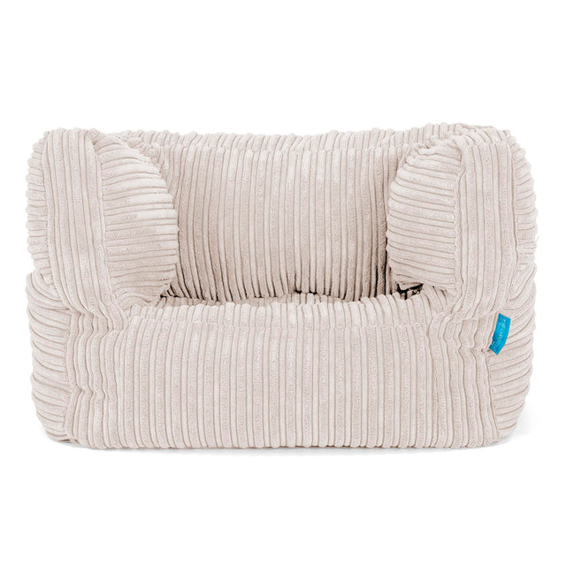 Puf Silla Alberto para Niños 1-5 años - Pana Clásica Marfil 01