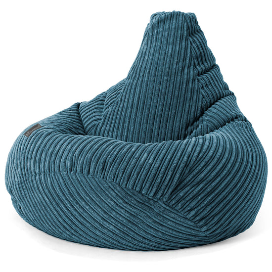 Puf Silla de Juego para Niños de 6 a 14 años - Pana Clásica Azul marino 03